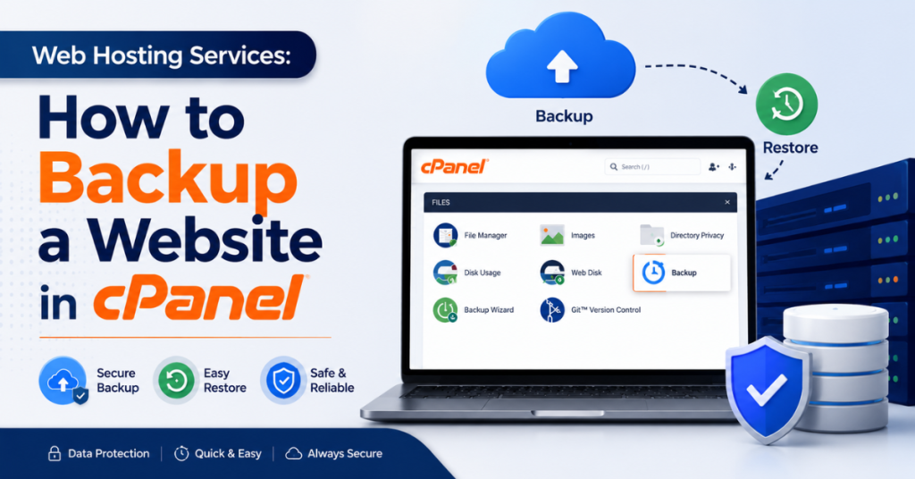 Easy Website Backup and Restore in cPanel with Web Hosting Services