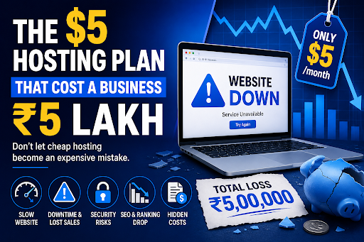 $5 hosting plan that cost a business 5 lakh due to slow website.