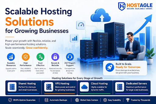 What are scalable hosting solutions by Hostagle